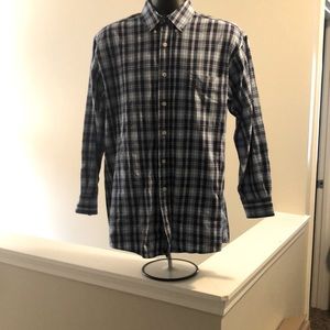 😎 Mens Gulf Trader Classic Plaid button down shirt😊 size Medium NWOT